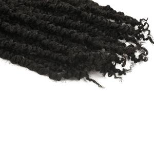 La fibra resistente al calor negro Premium bomba primavera pasión giro Crochet trenza de cabello sintético - Product Image 4