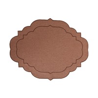 Tapis de table français haut de gamme napperons en lin de coton de forme spéciale avec broderie tapis de plaque transfrontaliers d'inspiration occidentale