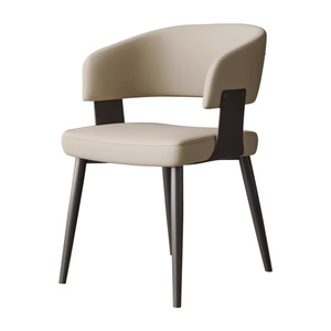 Sedie <span class=keywords><strong>da</strong></span> <span class=keywords><strong>Pranzo</strong></span> Ergonomiche Moderne in Stile Italiano con Schienale Casual Semplice e Lussuoso in Tessuto e Pelle PU per Arredamento Soggiorno - Product Image 6