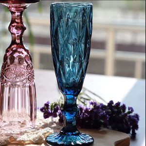 Vente en gros de flûte à <span class=keywords><strong>champagne</strong></span> verre à vin soufflé à la main avec verre flottant de couleur unie - Product Image 6