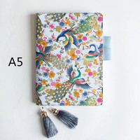 Agenda personnalisé Inker A5 A6 en cuir rechargeable avec reliure spirale imprimée, carnet de notes quotidien, hebdomadaire, mensuel, cadeau