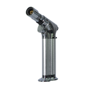 Briquet torche en métal rechargeable, coupe-vent, puissant, nouveau style, avec logos personnalisés et boîte cadeau pour la vente en gros - Product Image 4