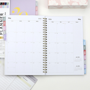 Bán buôn tùy chỉnh 2026 A5 xoắn ốc hàng ngày hàng tuần hàng tháng kế hoạch và tổ chức Ngân Sách chương trình nghị sự undated máy tính xách tay với PP Bìa - Product Image 4