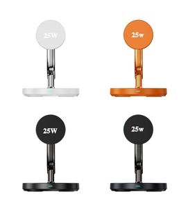 แท่นชาร์จไร้สาย 3 in 1 สำหรับ iPhone พร้อมไฟกลางคืนอุ่นๆ ชาร์จเร็ว 25W ระบบระบายความร้อนด้วยแม่เหล็ก AI TEC Magcold วัสดุโลหะผสม ขายส่ง - Product Image 6