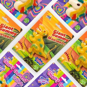 Venta Directa de Fábrica, Caramelos de Goma Halal Gigantes y Masticables, Gelatina a Granel con Sabor a Frutas, Animales de Dibujos Animados en 3D en Caja para Tiendas de Regalos - Product Image 2
