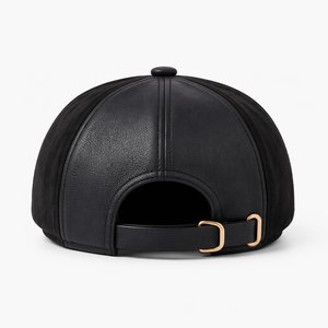 Wholesale T&L Custom Logo Chenille Embroidered Faux Suede Adjustable Unisex <b>Beret</b> Hat Luxury Vintage Varsity Gorras - Product Image 5