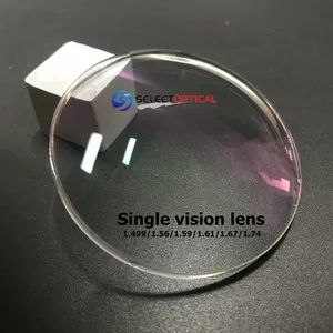 Chinese Lens Supplier 1.56 Single Vision Eyeglasses Lenses Hard Resin CR39 Optical Lenses