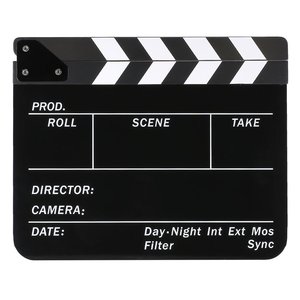Populaire Clapboard de cinéma en bois et acrylique 30*24CM pour la photographie - Product Image 4