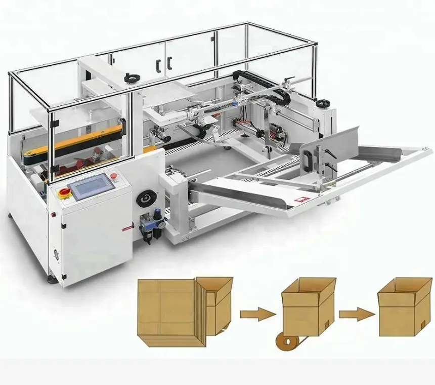 Mono carton erecting,paper carton case erector folding sealing machine