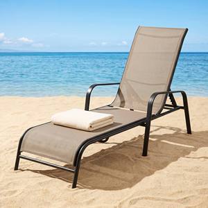 Chaise longue de piscine résistante aux intempéries, en aluminium vert, avec cadre en acier réglable, transat de bronzage pour patio, balcon, piscine - Product Image 3