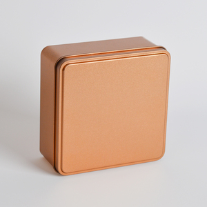 Màu Trắng Rỗng Vuông Tin Cookie Lon Mini Cookie Tin Kim Loại Hộp Thiếc Bao Bì Cấp Thực Phẩm Kim Loại Container 12*12Cm - Product Image 5