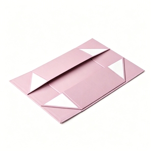 Boîte cadeau magnétique pliable, design plat, réduction des frais de transport, boîte personnalisée de luxe pour cadeaux, vêtements, bougies, emballages cosmétiques - Product Image 3