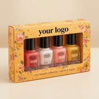 Maßgefertigte Nagellack-Papierbox mit Fenster Gel-Lack Verpackungsbox Kosmetik-Displaybox Bedruckte Papierbox Fabrik