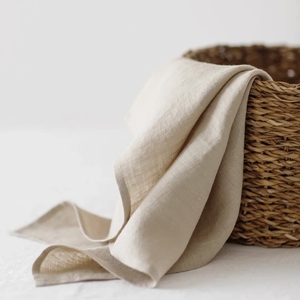 Servilletas de Lino 100%, Servilletas de Tela de Lino Bordadas a Mano Personalizadas para Bodas - Product Image 3