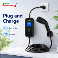 Chargeur EV portable 3,5 kW 16A Type 2 230V AC avec câble de charge domestique et prise personnalisée pour usage domestique en Europe, état neuf