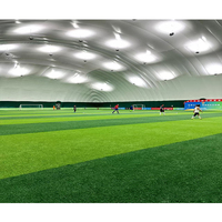 Couverture de terrain de football gonflable en PVDF haute résistance, structure autoportante, bassin, dôme pneumatique pour stade