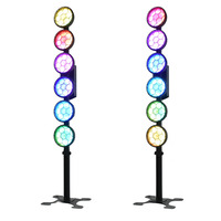 Barra de Luces LED Retro Controlada por DMX512, Efecto de Matriz Atmosférica Hexagonal, Iluminación Estroboscópica Desplazable para Escenarios