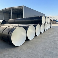 Tuyau en acier au carbone ERW à grand diamètre, revêtu TPEP, pour transmission d'eau, API 5L, 3PE, anti-corrosion, avec service de découpe