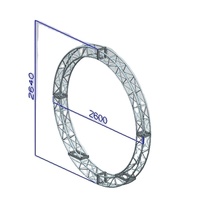 Estructura Circular de Aleación de Aluminio con Certificación TUV CE de China, Plataforma Portátil para Producción de Giras, Conciertos, Exposiciones, Eventos e Iluminación