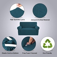 Housse extensible pour canapé, causeuse et fauteuil, pour places, 1 à 2 pièces