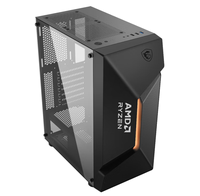 Vente en gros de boîtiers latéraux transparents en acrylique MSI PAG SHIELD 100L édition spéciale AMD, compatibles avec les cartes mères ATX, prenant en charge 7 ventilateurs pour PC