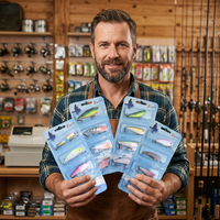 Lot de 4 leurres artificiels rigides pour lancer longue distance, avec action de nage réaliste, pour pêche en eau douce et salée, matériel de pêche général