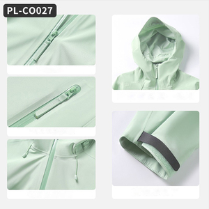 防风防水透气中长连帽户外徒步套装运动服冬季夹克女式夹克 - Product Image 4