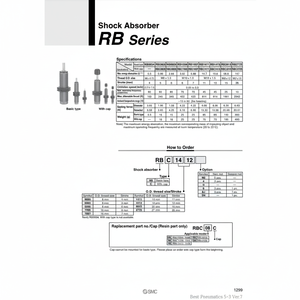 SMC Pneumatics RBC1411 Amortiguador - Product Image 1