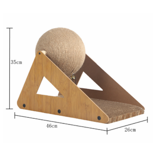 Penjualan Terbaik grosir mainan hewan peliharaan karton kucing menggaruk kucing Scratcher dengan kemiringan - Product Image 5