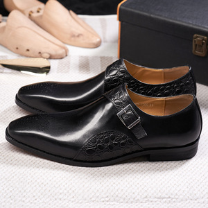 Luxury Derby Designer Lace-up Breathable Waterproof Camouflage Patterned Genuine Leather Closed Toe Formal Soft <b>Shoes</b> - Product Image 3