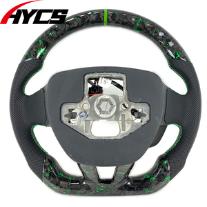 Pour Focus <span class=keywords><strong>MK3</strong></span> accessoire de voiture de volant personnalisé pour <span class=keywords><strong>Ford</strong></span> Focus forgé en Fiber de carbone fond plat Style <span class=keywords><strong>Sport</strong></span> - Product Image 6