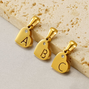 Colgante de Corazón Hueco de 12 mm Chapado en Oro PVD de 18K para Collar y Pulsera |   Impermeable e Hipoalergénico - Product Image 4