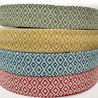 REWIN vente en gros d'accessoires de sac ceinture de garniture de sangle de guitare tissée épaisse et personnalisée de 2 pouces de large sangle en coton doux Jacquard