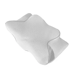 Diseño de cunas para aliviar el dolor de cuello, almohadas de espuma viscoelástica sin olor para dormir, apoyo para dormir en la espalda y el estómago