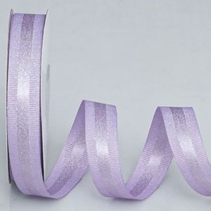 Ruban en satin tissé personnalisé élégant de 2,5 cm x 20 yards avec bordure en gros-grain or/argent pour bouquets de mariée et garnitures de vêtements - Product Image 6