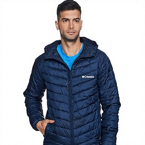 Men's Lightweight Windproof Casual <b>Packable</b> Puffer <b>Jacket</b> Waterproof Winter Hooded Quilted Storage Pouch - Product Image 1