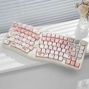 คีย์บอร์ดกลไก Alice รุ่น A75 หลายประเภท - คีย์แคปการ์ตูนแบบสามโหมด ปุ่มสเปซบาร์แบบแยกตามหลักสรีรศาสตร์ สำหรับเล่นเกมอีสปอร์ต - Product Image 6