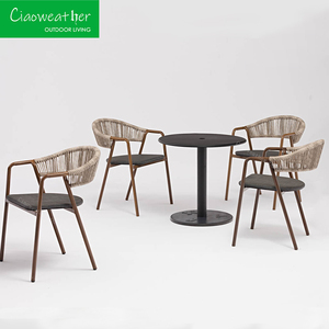 Wedding Outdoor <strong>Chair</strong> Furniture <strong>High</strong> <strong>Back</strong> Aluminium Metal Patio Rattan <strong>Garden</strong> <strong>Chairs</strong> Set - Product Image 2