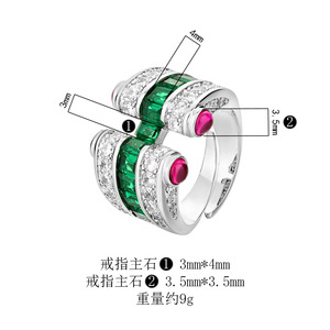 XILIANGFEIZI 2025 Bijoux de Luxe : Bague Homme Style Rétro Princier <span class=keywords><strong>Royal</strong></span> en Cristal Bleu Imitation Européen-Américain - Product Image 3