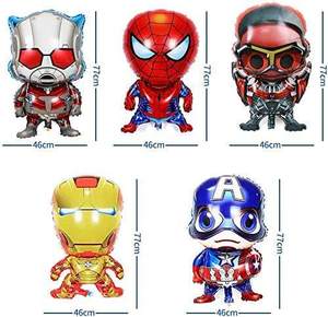 Ballons de fête de super-héros <span class=keywords><strong>Avengers</strong></span> de dessins animés américains Spiderman Globos Décorations de fête d'<span class=keywords><strong>anniversaire</strong></span> Fournitures Kit Hommes Garçons Enfants K0033 - Product Image 5