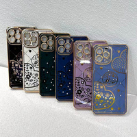 Coque de téléphone en cuir dur Chrome Heart cross pour iphone 15 14 13 12 11 Pro Max Plus housse de téléphone