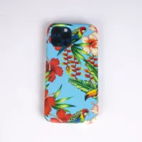 Étui de téléphone en silicone liquide fin personnalisable, étanche, antichoc, sangle incluse, nouveau style, design par transfert d'eau pour 14