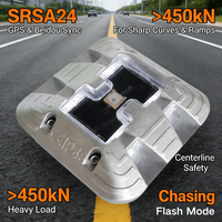 Borne de signalisation routière solaire en aluminium, étanche IP68, multicolore, à LED ultra-lumineuses clignotantes, type œil de chat, pour la sécurité routière
