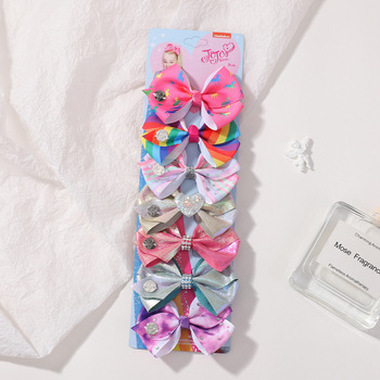 JOJO Bow & Necklace Set – Haarband Mit Donut-Print Und Passende Halskette, Für Kinder, Grün