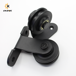 Kit Hardware per Porte Scorrevoli in Acciaio al Carbonio Resistente per Esterni Oksun, Binari Impermeabili per Porte in Legno, Kit Hardware per Porte Scorrevoli - Product Image 3