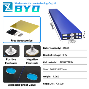 Pin <span class=keywords><strong>Lithium</strong></span> Ion BYD Lifepo4 3.2v 440Ah 400Ah 420Ah, Pin LFP LiFePO4 dạng lưỡi dao dùng cho gia đình - Product Image 3