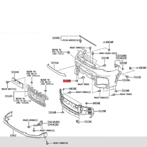 Herrajes de Montaje para Parachoques Delantero Toyota Lexus 75392-35220, Sujetador para Reemplazo y Reparación, Material ABS - Product Image 1