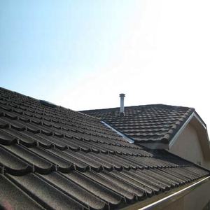 Tuiles revêtues de pierre métallique au design moderne pour applications hôtelières Tuiles lisses 42 couleurs 0.4-0.6mm d'épaisseur Marque <span class=keywords><strong>WANER</strong></span> - Product Image 3