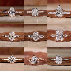 2026 ठीक छल्ले कस्टम 14k 18k गोल्ड 1ct 3ct 5ct रेडिएंट कट vs1 d Vss1 i Gi प्रमाणित प्रयोगशाला हीरा सगाई की अंगूठी महिलाओं के लिए - Product Image 4