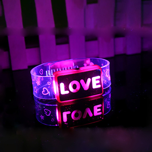Braccialetto LED LOVE da 8 Pollici, Braccialetto LED Lampeggiante Premium per Feste <span class=keywords><strong>e</strong></span> Concerti, Decorazioni Divertenti per Uso Scolastico - Product Image 5